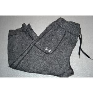 Under Armour Gym Pants Capris Womens Size Small Gray Polyester Lounging Casual